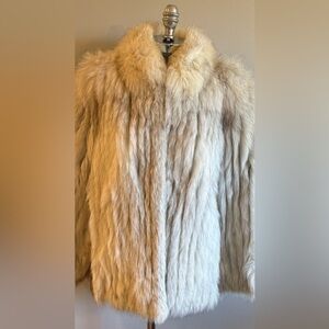 Saga Fox Vintage Blue Fox Boxy Fur Size Medium